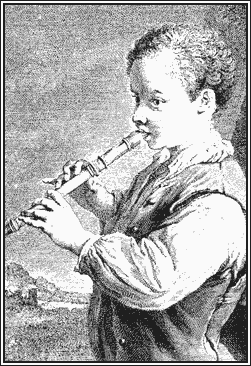 Boy Playing Recorder